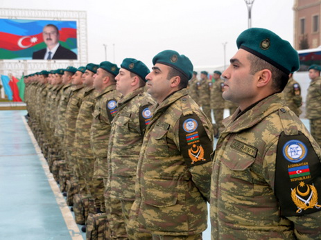 Очередная группа азербайджанских миротворцев отправлена в Афганистан - ФОТО