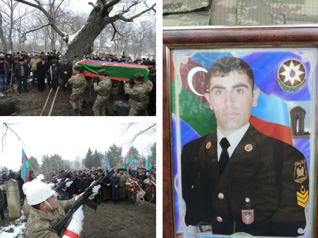 Снег и слезы. Похороны азербайджанского военнослужащего в Хачмазе - ФОТОРЕПОРТАЖ