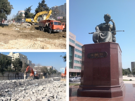 «Азеравтойол» прокомментировало информацию о сносе памятника Хатаи – ФОТО