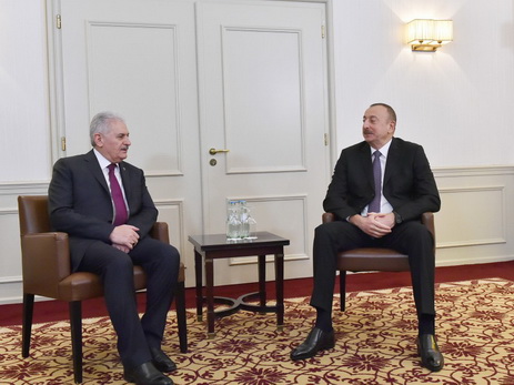 Президент Ильхам Алиев встретился в Мюнхене с премьер-министром Турции - ФОТО