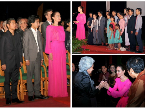 Анджелина Джоли с детьми посетила Камбоджу – ФОТО