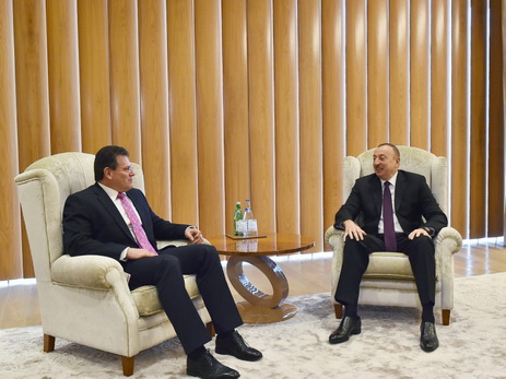 Президент Азербайджана встретился с вице-президентом Еврокомиссии по энергетическому союзу - ФОТО
