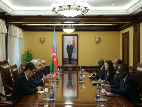 Огтай Асадов встретился с делегацией во главе с министром иностранных дел и международного сотрудничества Республики Джибути