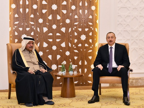 Президент Ильхам Алиев встретился в Дохе с председателем Ассоциации деловых людей Катара - ФОТО