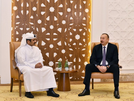 Президент Азербайджана встретился с исполнительным директором «Катар Петролеум» - ФОТО