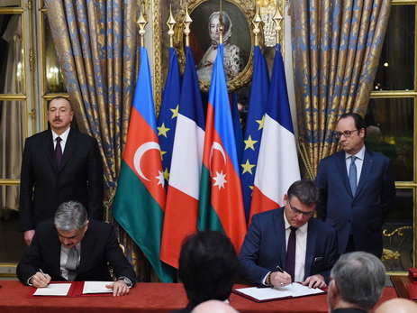 Состоялось подписание азербайджано-французских документов - ФОТО