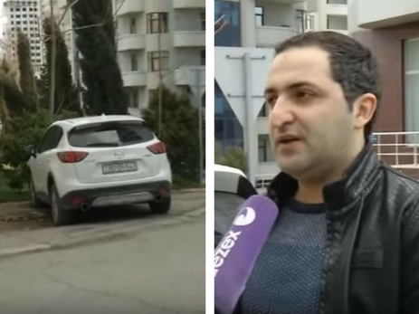 В Баку сотрудник Дорожной полиции повредил эвакуируемый автомобиль на 800 манатов – ВИДЕО
