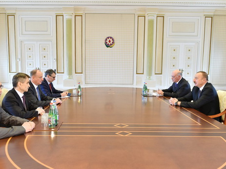 Президент Ильхам Алиев принял делегацию во главе с секретарем Совета безопасности России - ФОТО