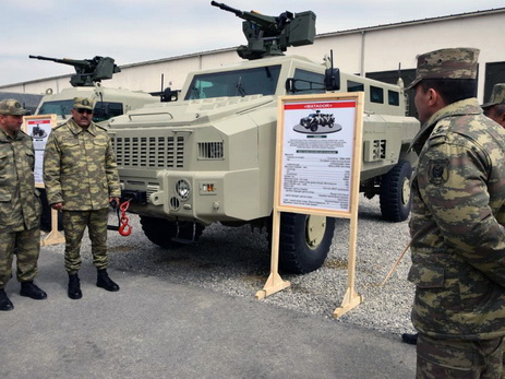 Проведена демонстрация вооружения и техники, которые будут использованы на азербайджано-турецких  учениях - ФОТО