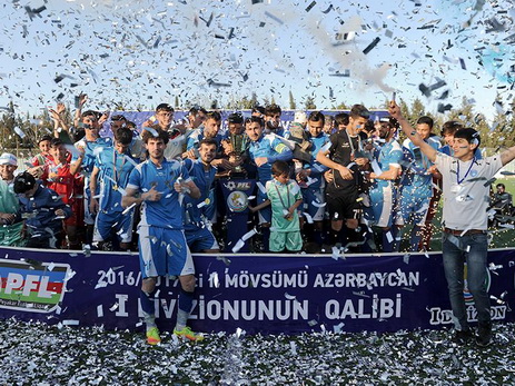 Футболисты «Туран Товуз» награждены медалями за чемпионство в I дивизионе - ФОТО