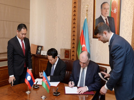 Подписано соглашение между правительствами Азербайджана и Лаоса - ФОТО