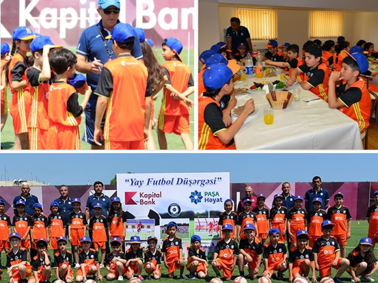 При поддержке Kapital Bank осуществляется традиционный проект «Летний футбольный лагерь»