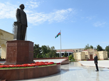Президент Ильхам Алиев прибыл в Ширван - ФОТО