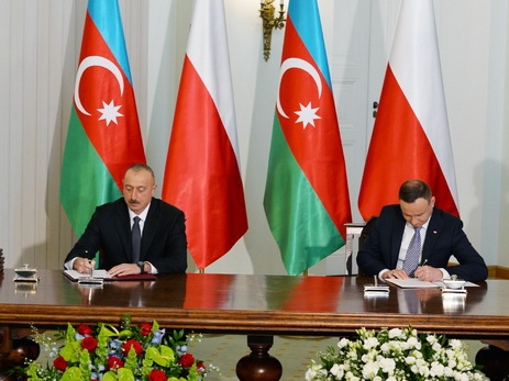 Подписаны азербайджано-польские документы - ФОТО