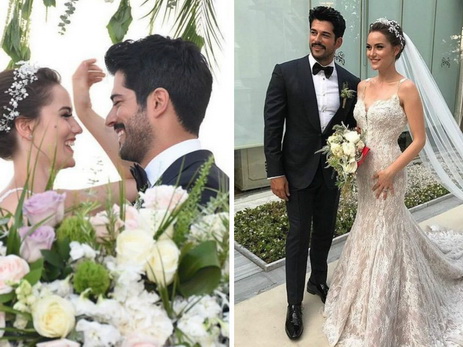 Burak Özçivit və Fəxriyə Evcen evləndi – FOTO