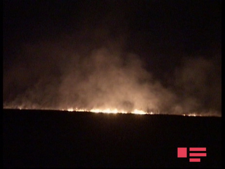 Армяне учинили пожары в оккупированной части Агдама - ФОТО