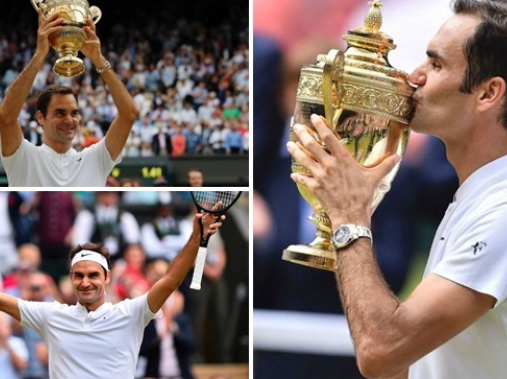 Роджер Федерер выиграл «Уимблдон» и установил 2 рекорда - ВИДЕО