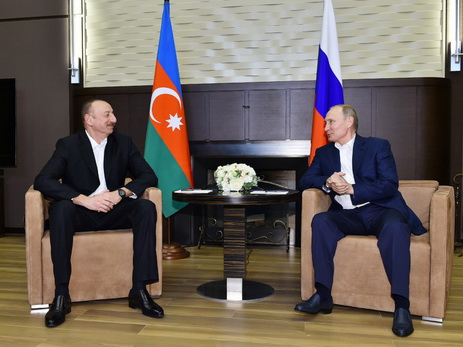 В Сочи состоялась встреча президентов Азербайджана и России - ФОТО
