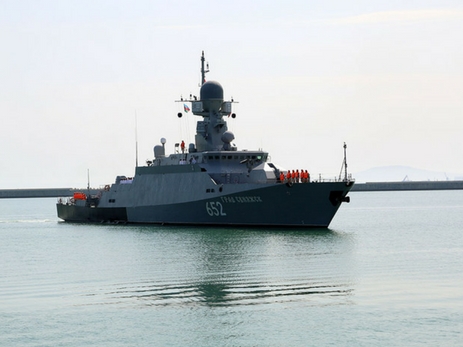 Военные корабли России прибыли в Баку - ФОТО - ВИДЕО
