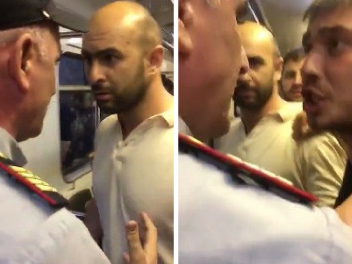 В Бакинском метро задержали мужчин, обвиненных в приставании к женщине – ВИДЕО