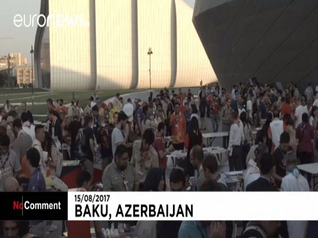 Euronews-da Bakıda keçirilən Dünya Skaut Konfransından görüntülər verilib - FOTO