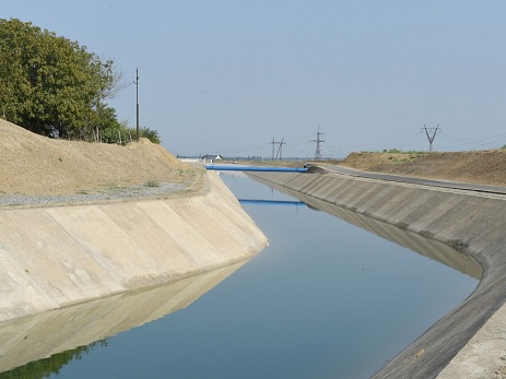 Şəmkir-Samux-Goranboy magistral suvarma kanalının 8,55 kilometrlik hissəsi istifadəyə verilib