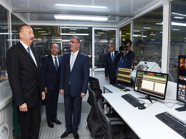 Президент Ильхам Алиев принял участие в открытии Логистического центра Шамкирского агропарка - ФОТО