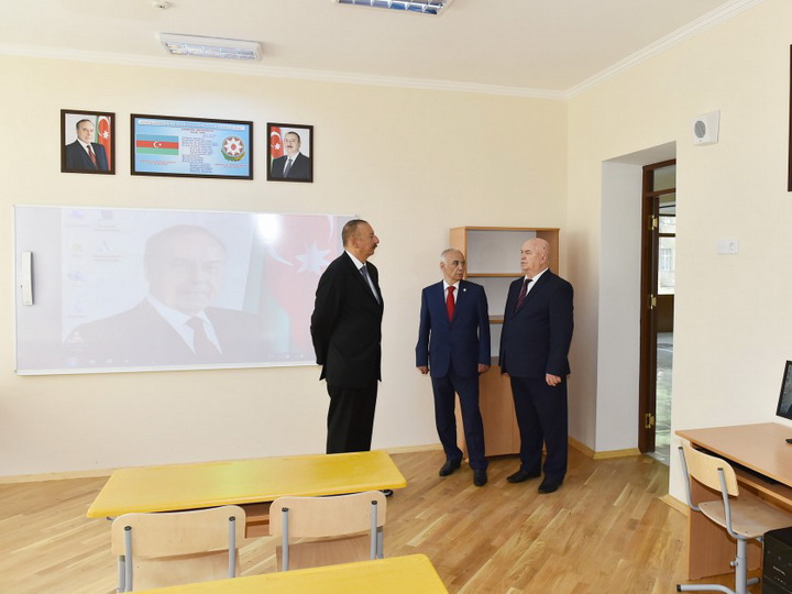 Ильхам Алиев принял участие в открытии нового корпуса школы №257 в Баку – ФОТО