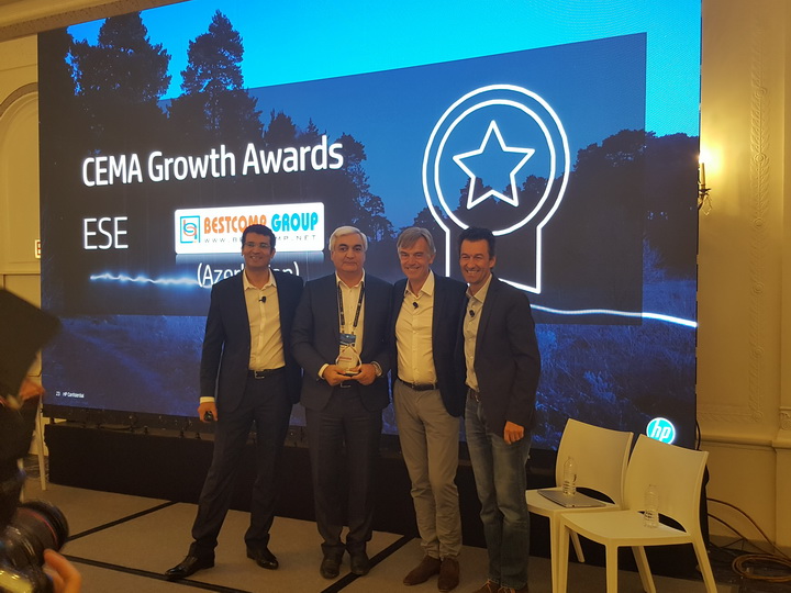 Bestcomp Group Şərqi və Cənubi Avropada “Growth Award”, “HP Partner of the Year 2017” mükafatını əldə edib
