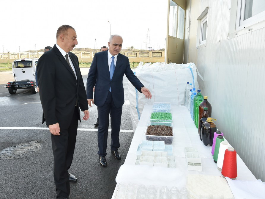 Ильхам Алиев принял участие в открытии Балаханского промышленного парка - ФОТО