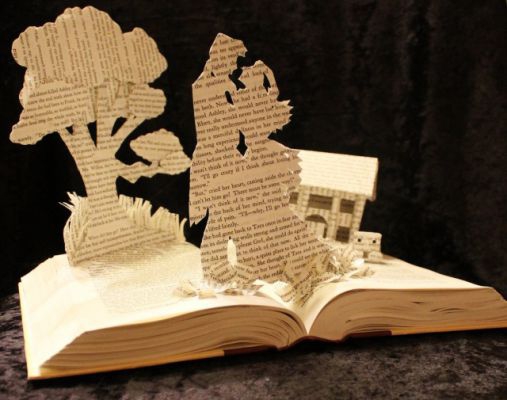 Поделки из книжных страниц Поделки из книжных страниц