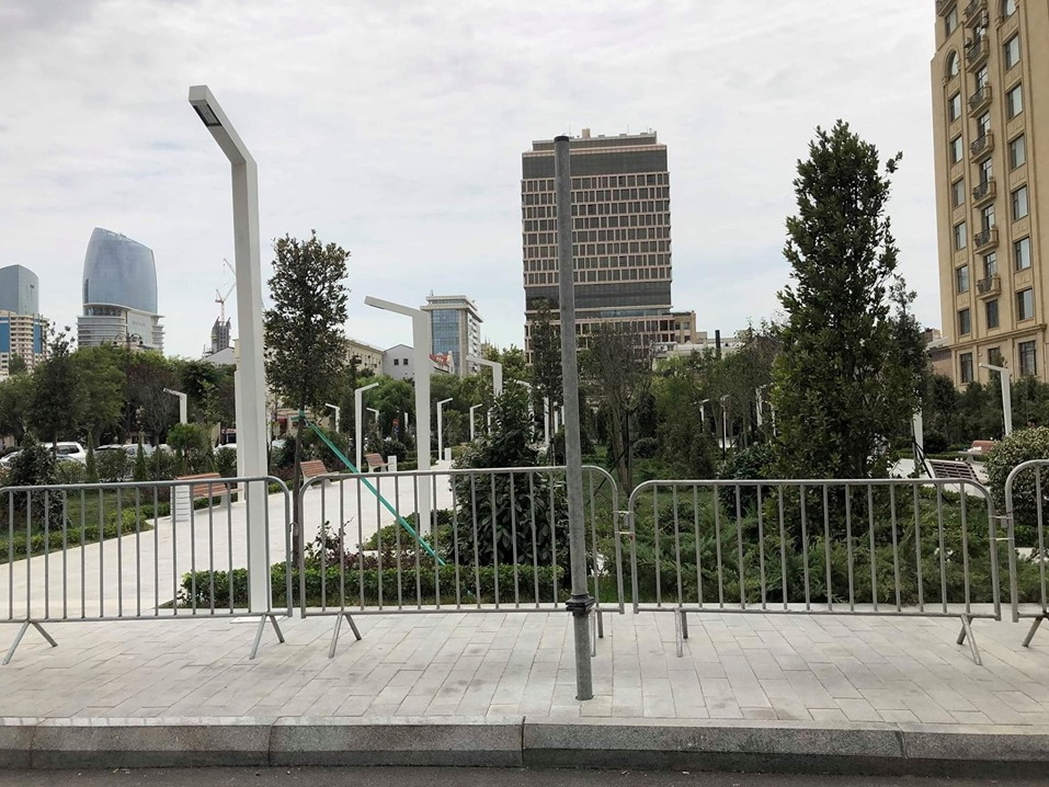 В центре Баку готов к открытию новый парк - ФОТО