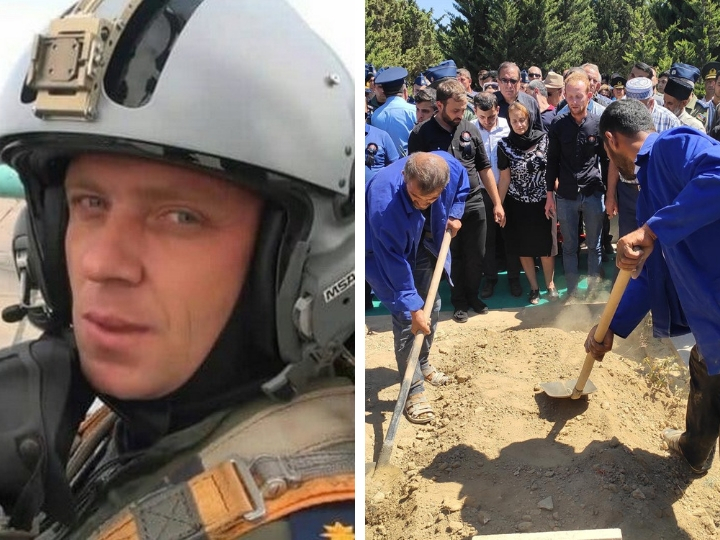 Пилот потерпевшего крушение МиГ-29 ВВС Азербайджана Рашад Атакишиев похоронен - ФОТО - ОБНОВЛЕНО