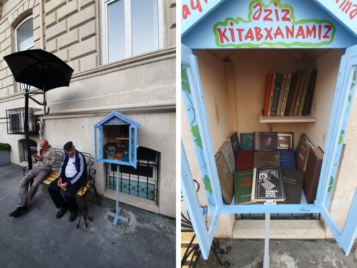 «Присядь на скамейку и получи в подарок знания»: Новый позитивный проект реализован в Баку – ФОТО