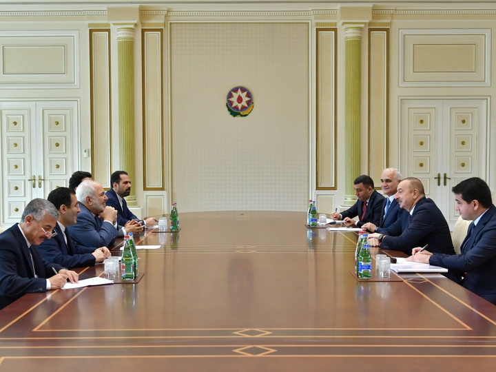 Президент Ильхам Алиев принял делегацию во главе с министром иностранных дел Ирана