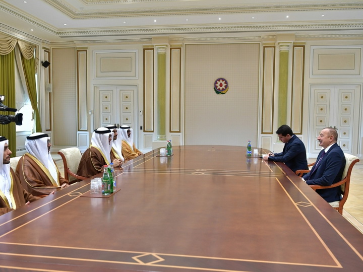 Президент Ильхам Алиев принял делегацию под руководством государственного министра иностранных дел ОАЭ - ФОТО
