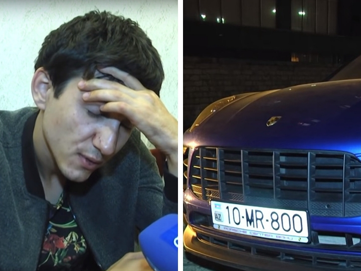 Автохулиган на Porsche поднял на ноги бакинскую полицию - ВИДЕО