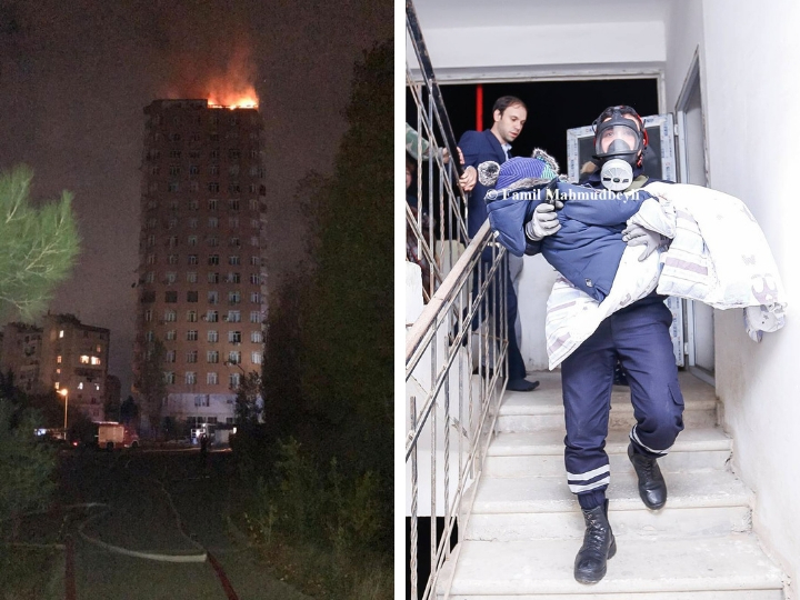 Новые подробности пожара в бакинской новостройке и спасения детей – ФОТО