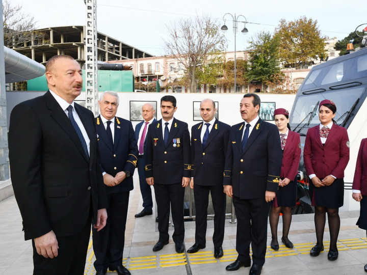 Президент Ильхам Алиев: Азербайджан превращается в важный железнодорожный пункт для многих стран - ФОТО - ВИДЕО