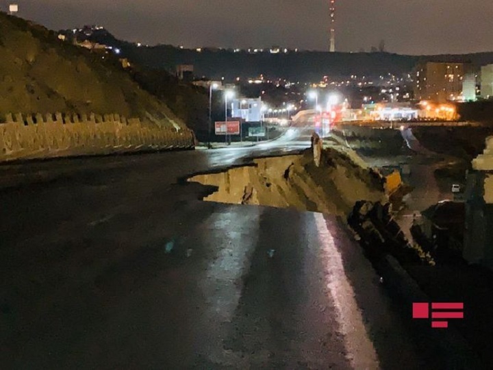 Bibiheybət məscidi yaxınlığında növbəti torpaq sürüşməsi baş verib – FOTO – VİDEO