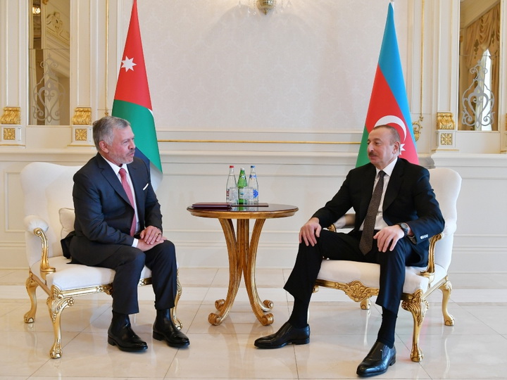 Состоялась встреча Президента Азербайджана и Короля Иордании один на один