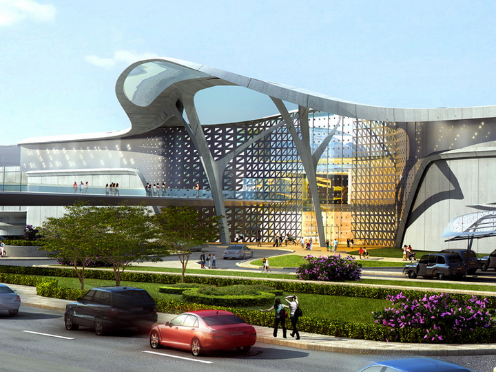 Будущее уже в Баку: White City Mall, сказочный пешеходный мост и необычная Площадь фонтанов - ФОТО
