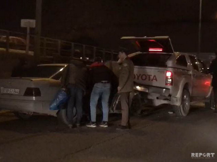 В Баку произошла цепная авария с участием 5 автомобилей - ВИДЕО