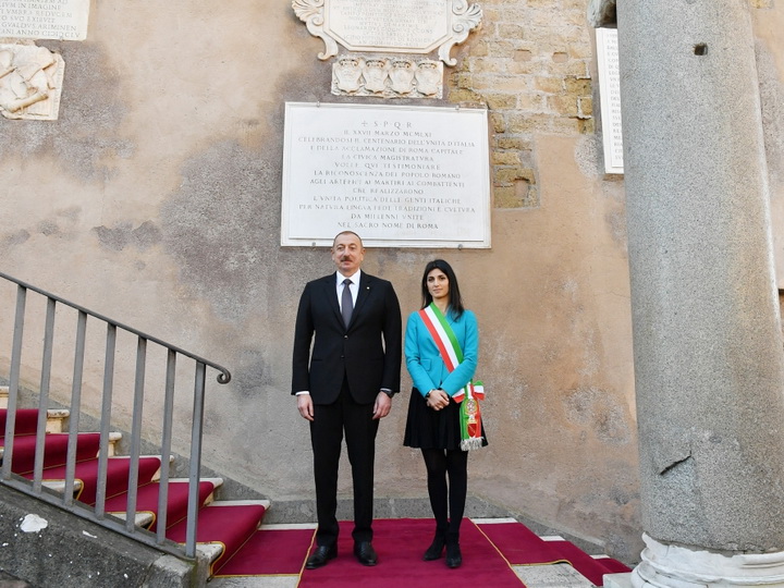 Президент Ильхам Алиев встретился с мэром Рима - ФОТО