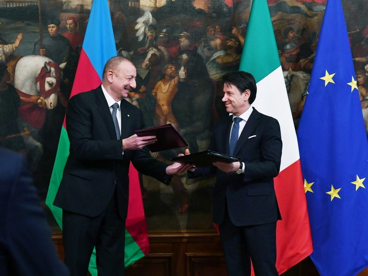 Состоялся обмен азербайджано-итальянскими документами - ФОТО