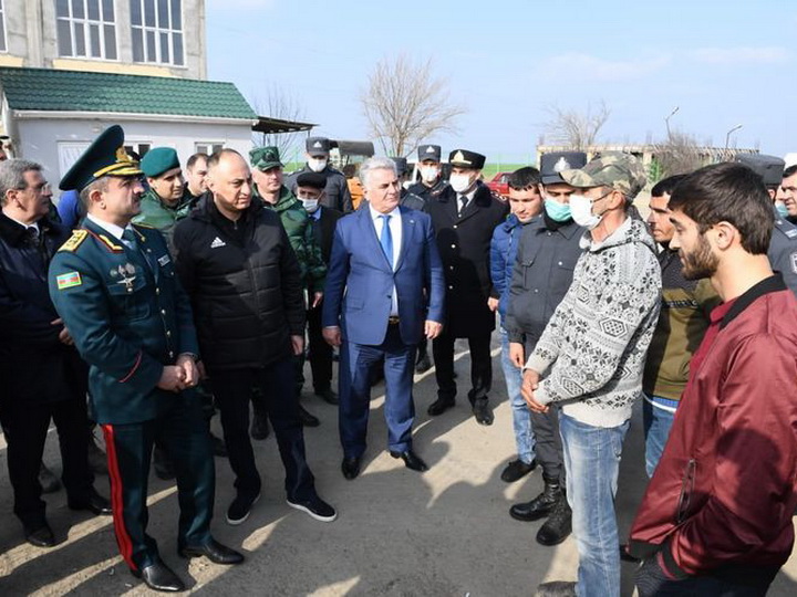 Руководители семи структур совершили визит на КПП «Астара» и «Билясувар» - ФОТО