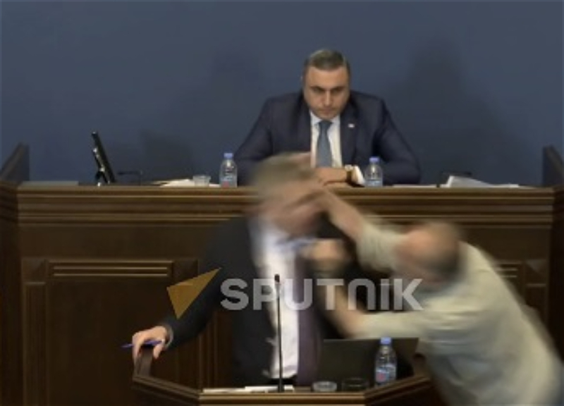Драка в парламенте Грузии: Обсуждение закона об «иноагентах» пришлось прервать - ВИДЕО