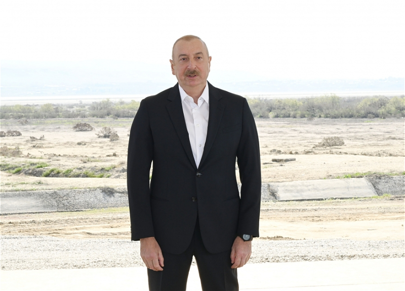 Президент Ильхам Алиев: Среди инфраструктурных проектов, реализованных в Азербайджане в последние годы, Ширванский оросительный канал имеет особое значение