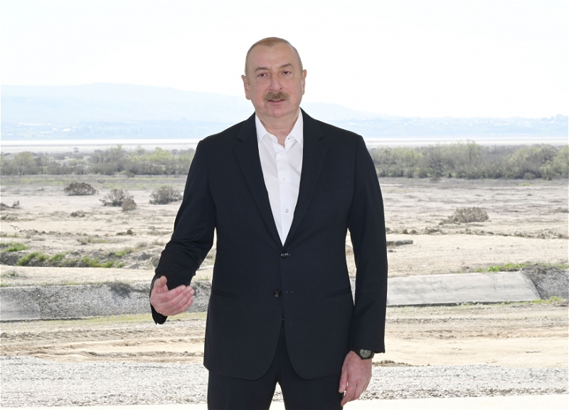 Президент Азербайджана: По объему воды и охвату посевных площадей Ширванский канал будет нашим крупнейшим проектом
