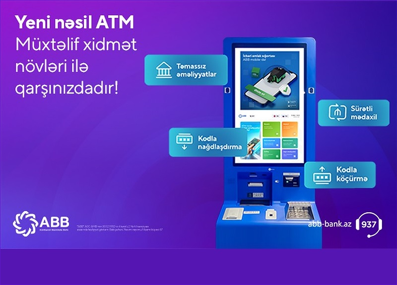 ABB-nin ATM-lərində yenilik!